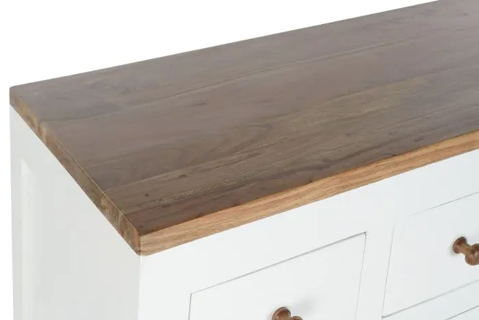 Cajonera Blanco Acacia Mango, 110 Cm