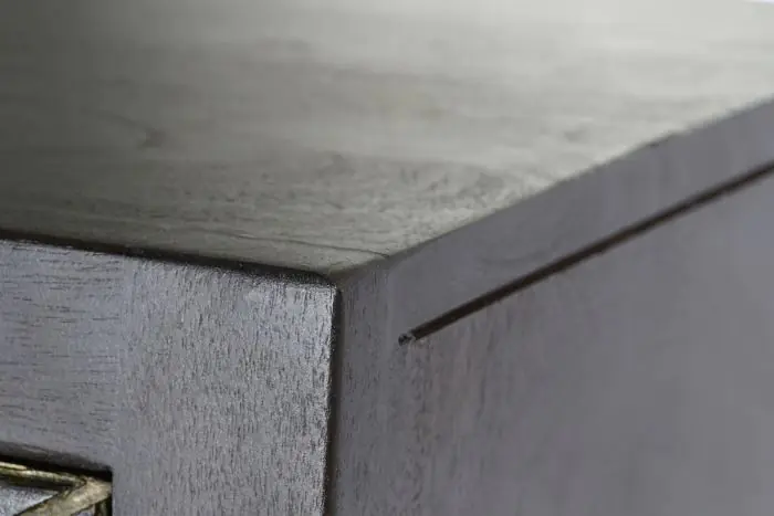 Armario Madera Acacia Metal Marrón Oscuro, 100 Cm