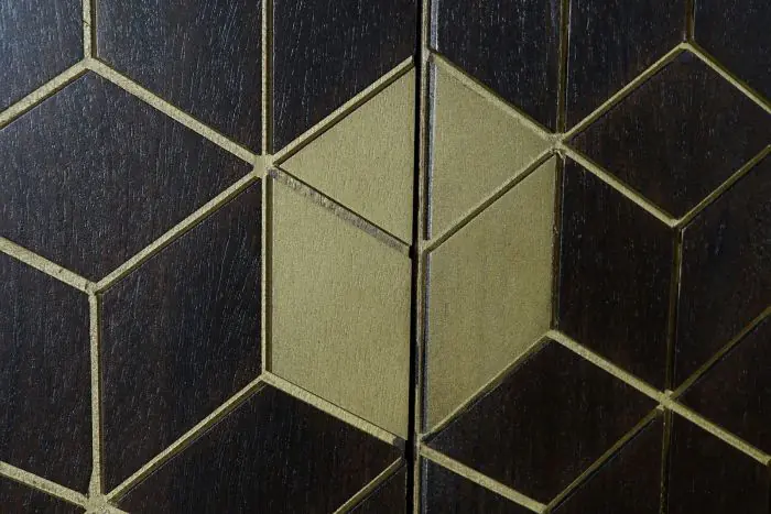 Armario Madera Acacia Metal Marrón Oscuro, 100 Cm