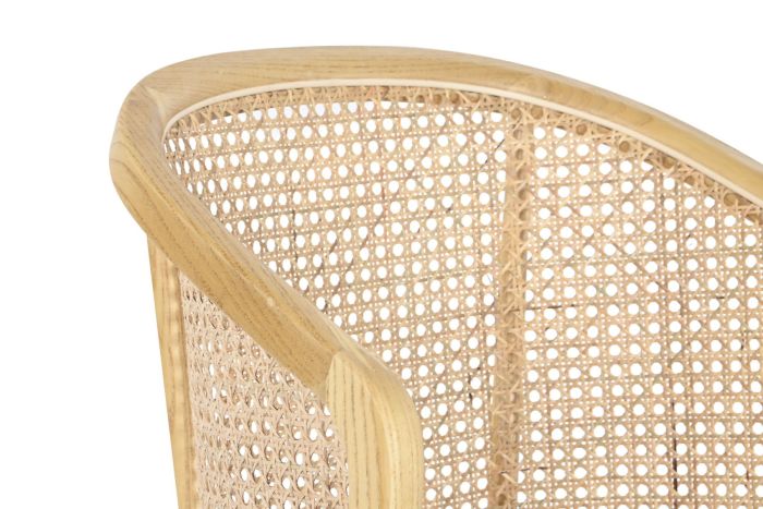 Silla Olmo Ratán Respaldo Natural, 75 Cm