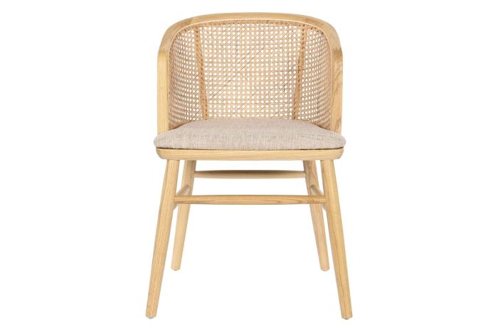 Silla Olmo Ratán Respaldo Natural, 75 Cm