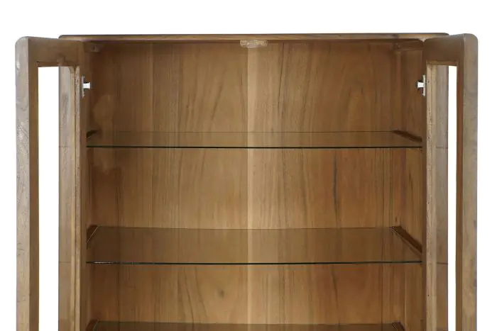 Vitrina Acristalada Madera Marrón, 190 Cm