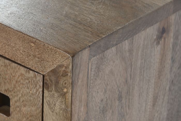 Aparador Madera Natural Rejilla 4 Puertas, 170 Cm