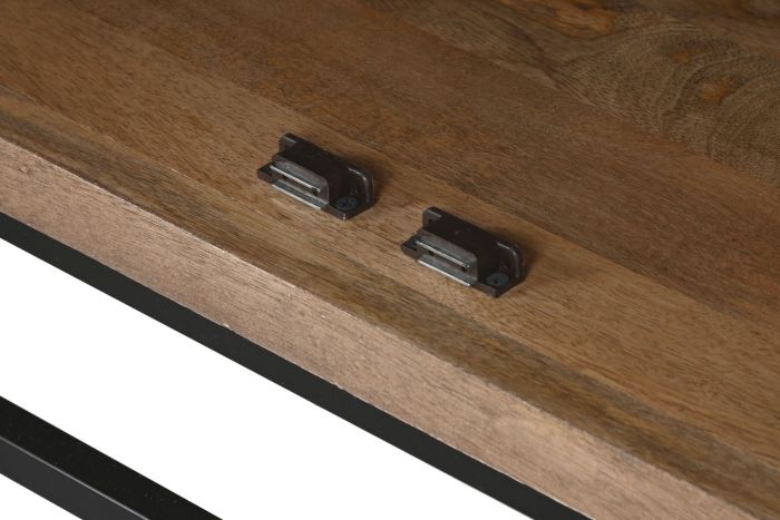 Aparador Madera Natural Rejilla 4 Puertas, 170 Cm
