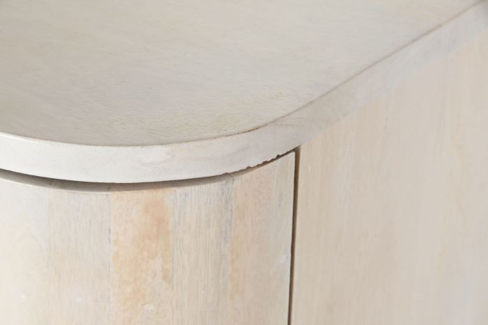 Aparador Madera Mango 150X40X84 Blanco Lavado