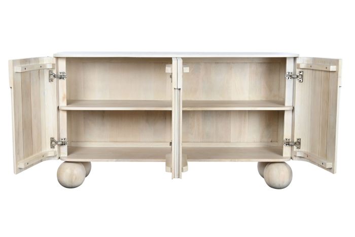 Aparador Madera Mango 150X40X84 Blanco Lavado