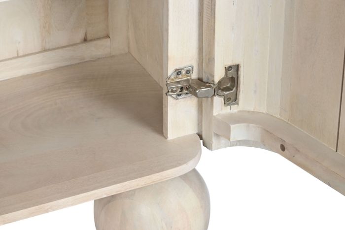 Aparador Madera Mango 150X40X84 Blanco Lavado