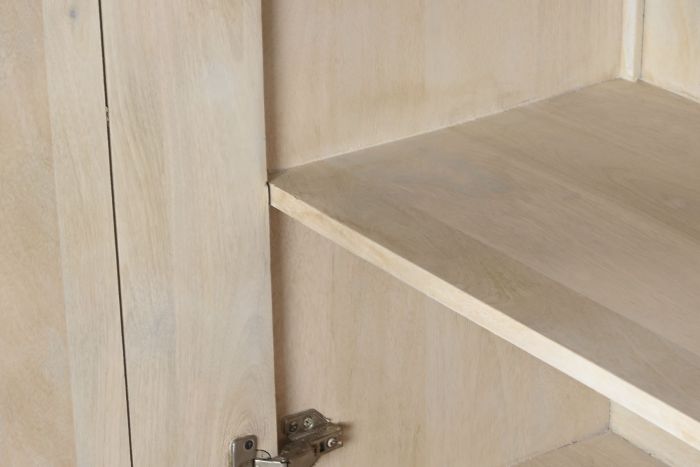 Aparador Madera Mango 150X40X84 Blanco Lavado