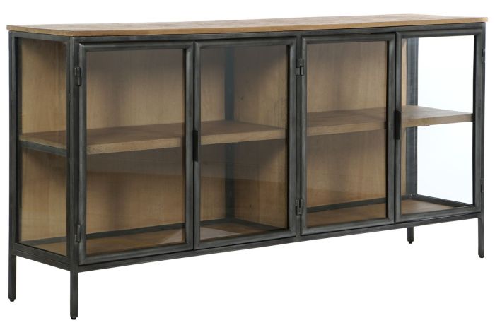 Aparador Madera Metal 180X40X90
