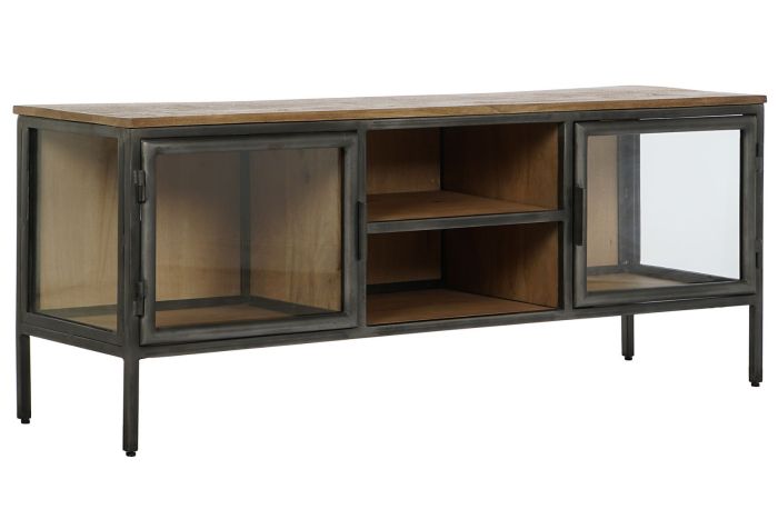 Mueble TV Madera Metal 137X40X55 