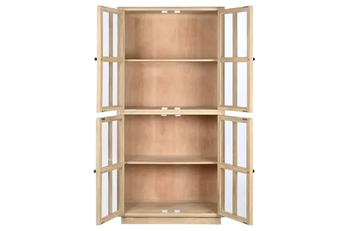 Vitrina Mango Natural Cristal, 177 Cm