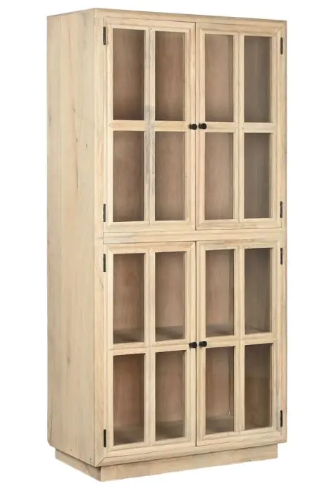 Vitrina Mango Natural Cristal, 177 Cm