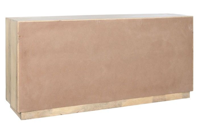 Buffet Vitrina Cristal Madera Mango 170X41X81 Natural