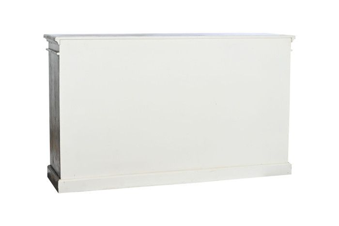 Buffet Madera Cristal 170X40X100 Envejecido Negro