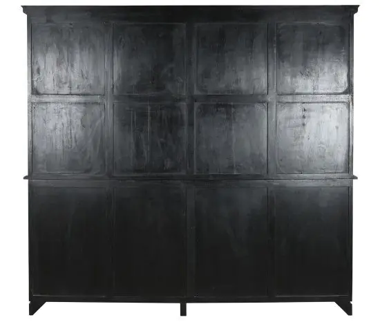Vitrina Madera Mango Cristal 218X43X203 Negro