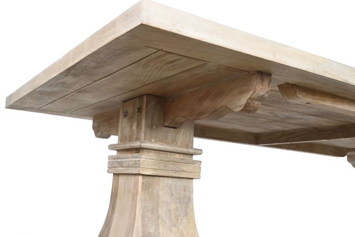 Mesa Comedor Madera Mango Maciza Decapé, 215 Cm