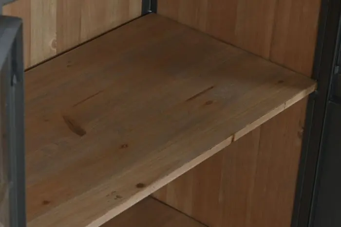 Aparador Metal Madera Taquilla, 79 Cm