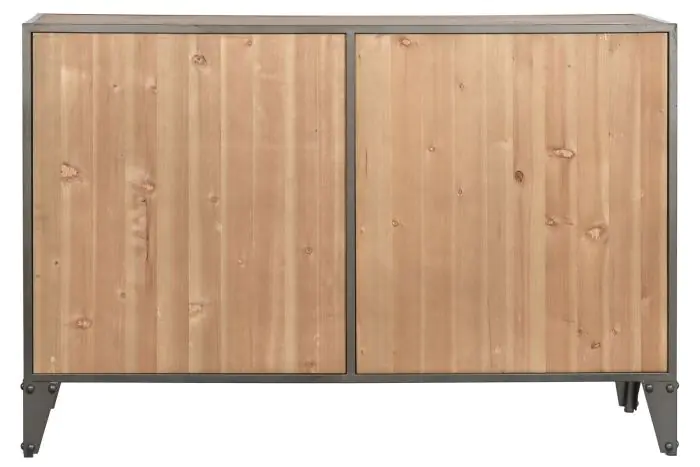 Aparador Metal Madera Taquilla, 79 Cm