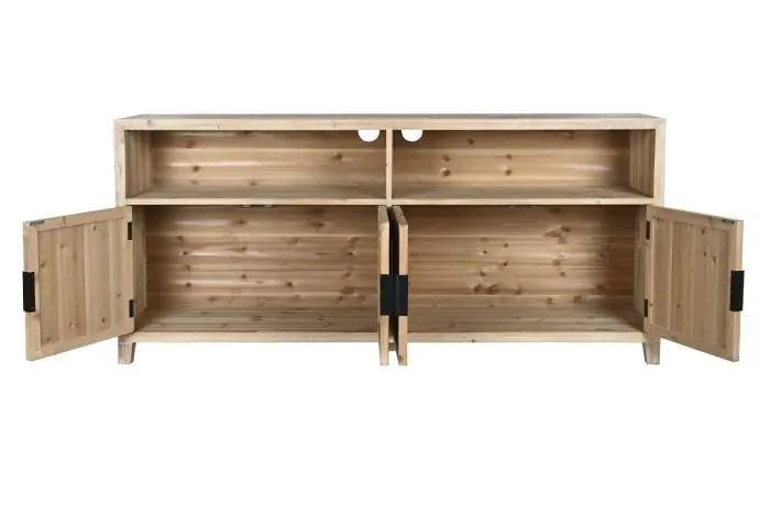Mueble TV Madera Abeto Fibra Natural, 178 Cm