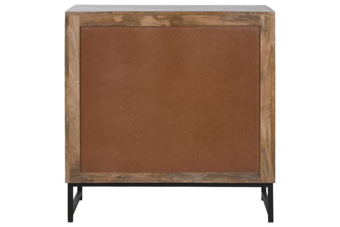Cómoda Madera Mango Espejo 80X38X80 Natural