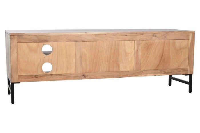 Mueble TV Madera Acacia Metal 145X40X52