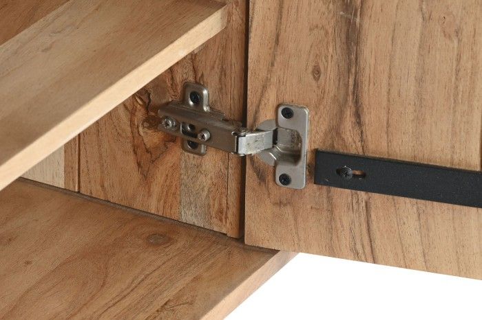 Mueble TV Madera Acacia Metal 145X40X52