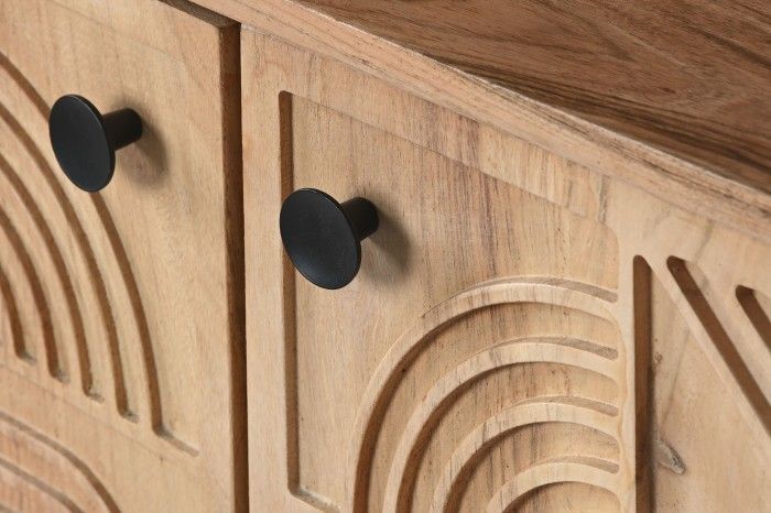 Mueble TV Madera Acacia Metal 145X40X52
