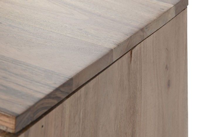 Mueble TV Madera Acacia Metal 145X40X52