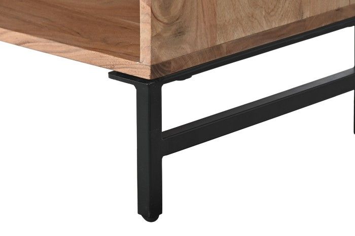 Mueble TV Madera Acacia Metal 145X40X52