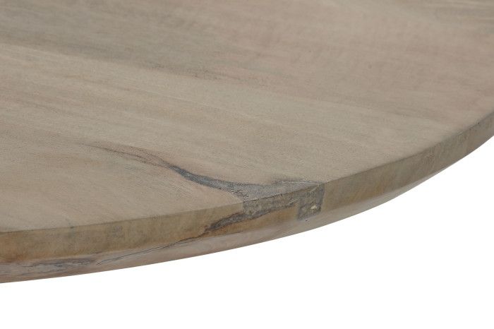 Mesa Ovalada Comedor Mango 200X100X77 Natural