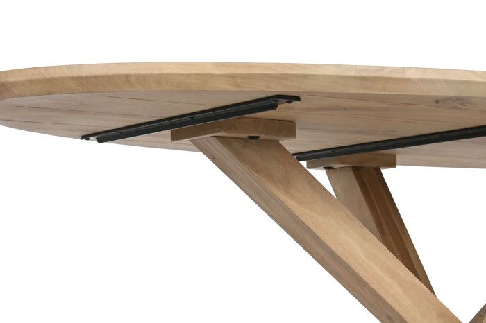 Mesa Ovalada Comedor Mango 200X100X77 Natural