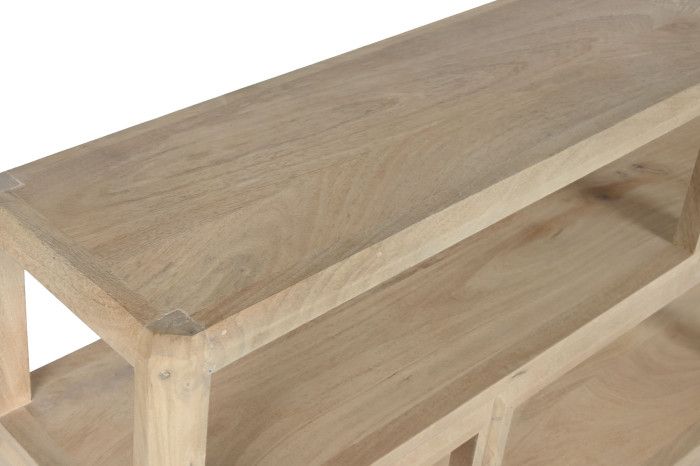 Estantería Madera Mango Natural,160X30X93 Cm