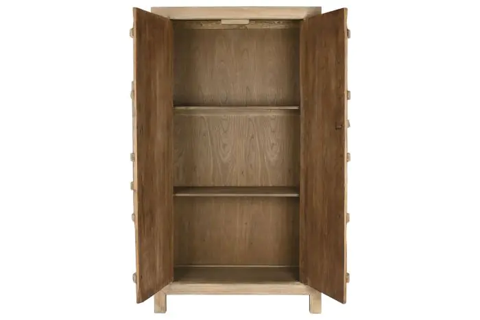 Armario Madera Maciza Natural, 210 Cm