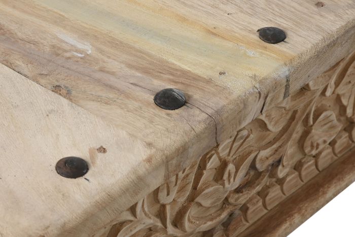 Mesa Centro Madera Tallada 180X120X45 Cm