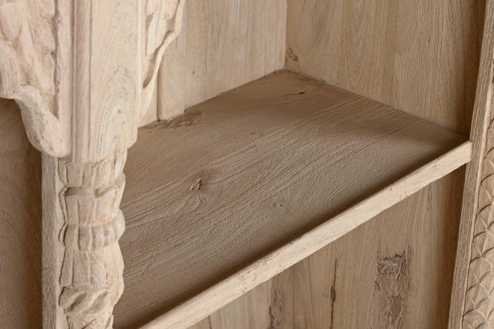Estantería Madera 204X38X196 Tallada Artesanal