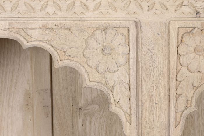 Estantería Madera 204X38X196 Tallada Artesanal