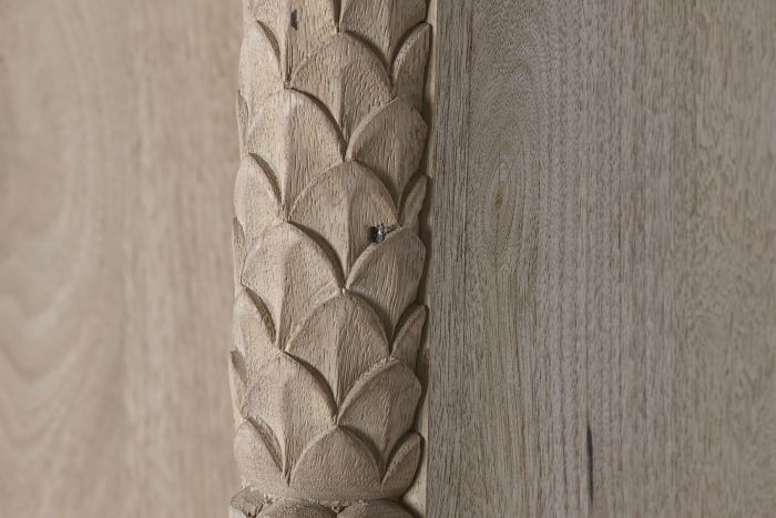 Estantería Madera 204X38X196 Tallada Artesanal