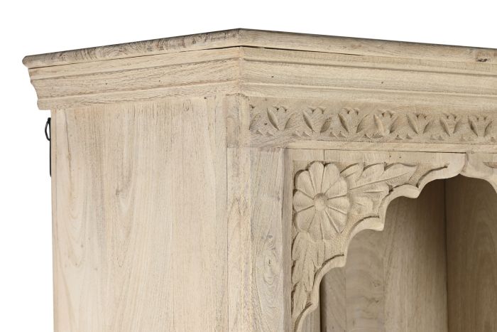 Estantería Madera 204X38X196 Tallada Artesanal
