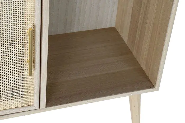 Estantería Rejilla Madera Paulownia 90X37X189 Cm