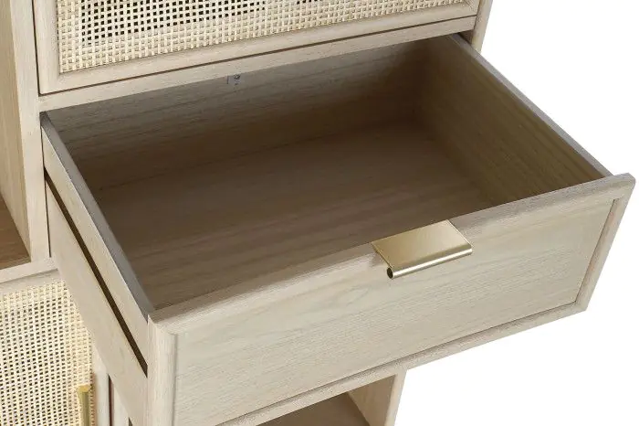 Estantería Rejilla Madera Paulownia 90X37X189 Cm