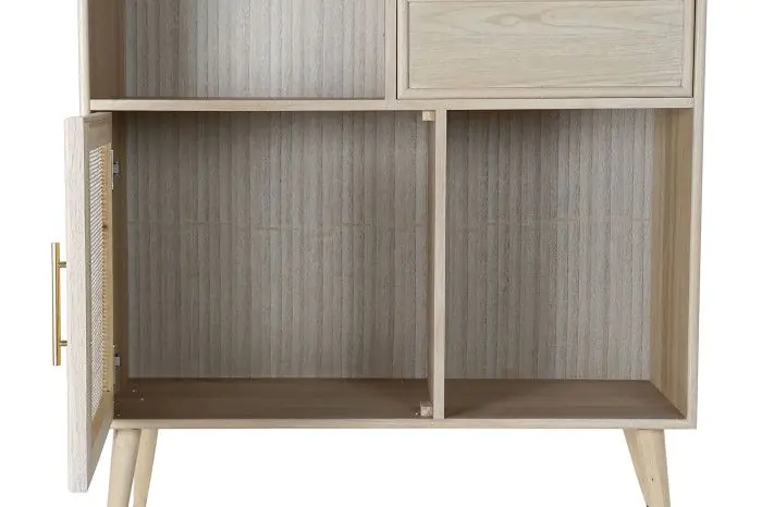 Estantería Rejilla Madera Paulownia 90X37X189 Cm
