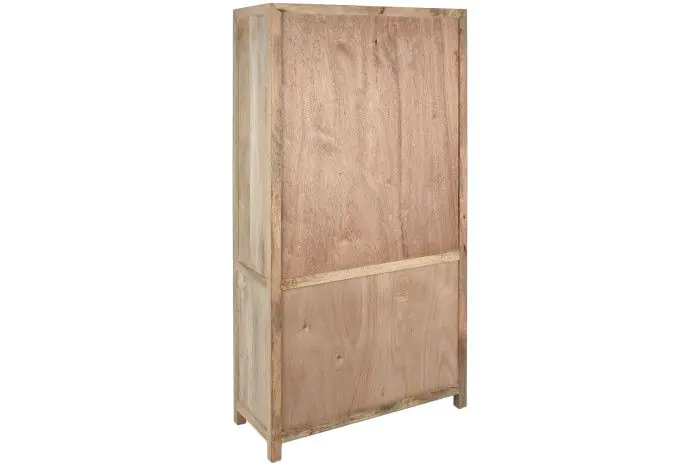 Vitrina 2 Puertas Cristal 2 Puertas Madera Mango, 90 Cm
