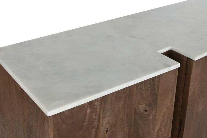 Aparador Madera Mango Mármol, 162'5X47X76