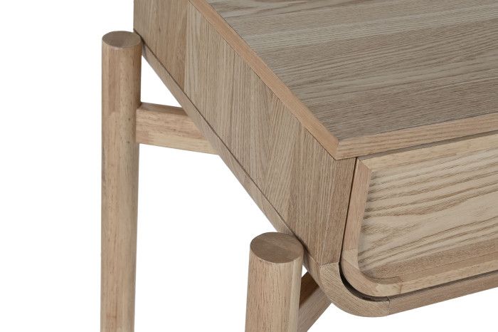 Consola Madera Abeto Ratán, 108X40X77 Cm