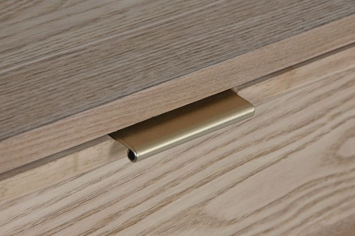 Consola Madera Abeto Ratán, 108X40X77 Cm