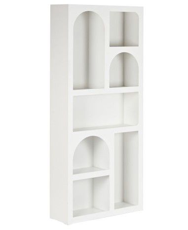 Estantería Minimalista Blanco 80X26X180 Cm