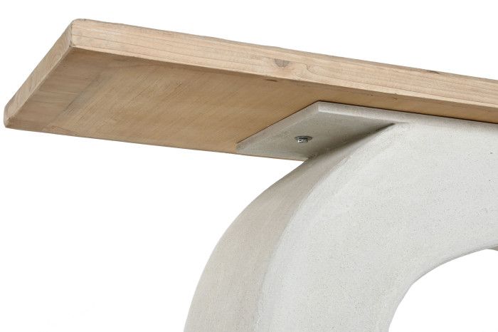 Consola Abeto 120X38X82 Blanco Natural