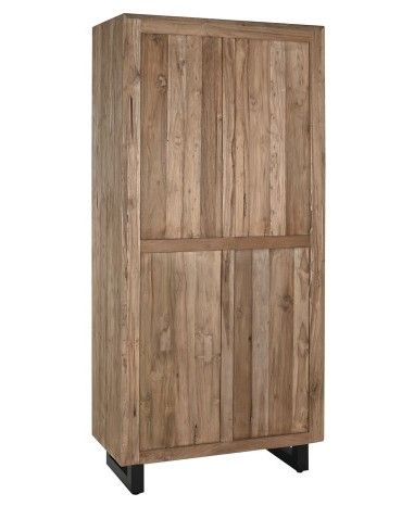 Armario Madera Teca Reciclada Coco, 85X40X185 Cm