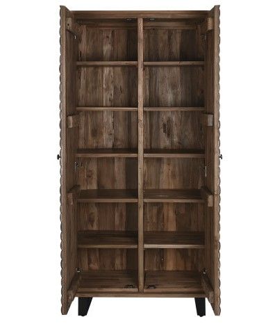 Armario Madera Teca Reciclada Coco, 85X40X185 Cm