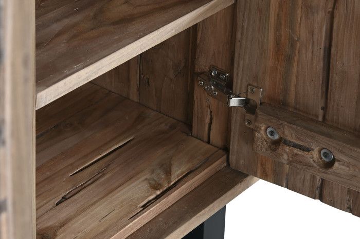 Armario Madera Teca Reciclada Coco, 85X40X185 Cm